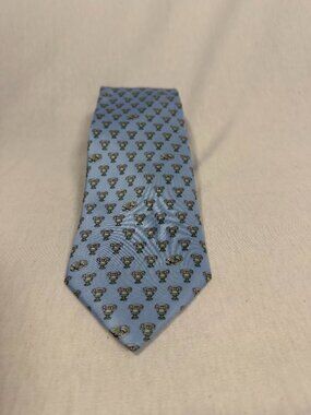 NOLA Couture Tie Mens Light Blue 2013 Sugar Bowl Trophy 100% Silk